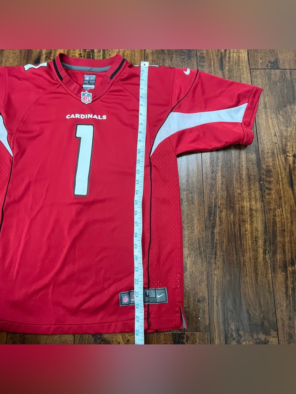 Nike Arizona Cardinals Kyler Murray 1 Red Jersey On The Field Youth Large 14/16. - Picture 7 of 10